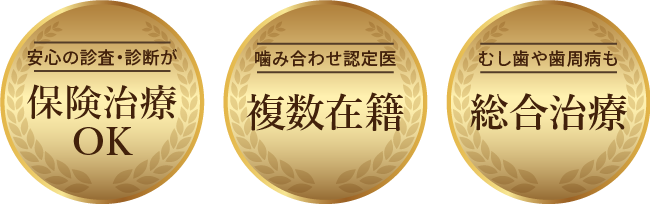 保険診療内でできる噛み合わせ治療